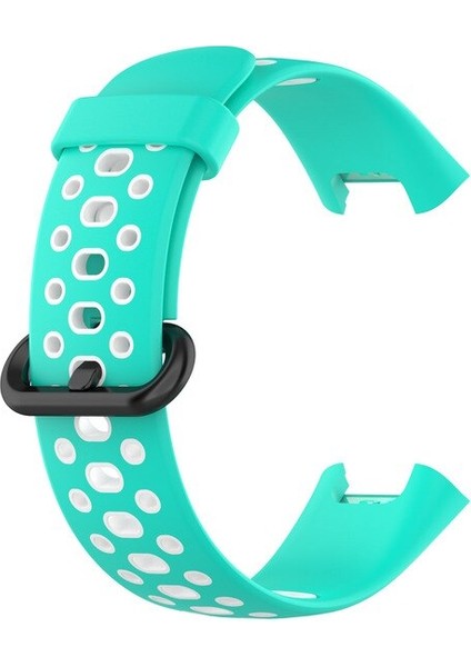 Xiaomi Redmi Watch 2 Lite Kordon Delikli Çift Renk Silikon Turkuaz