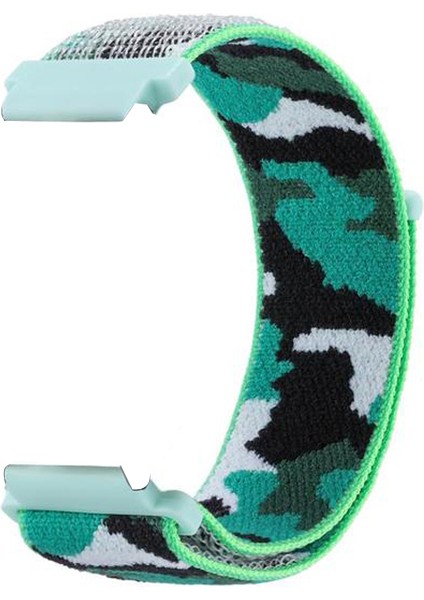 Ferro Watch L19 Kordon Cırtcırt Asker Desenli Kumaş Ayarlanabilir Mavi