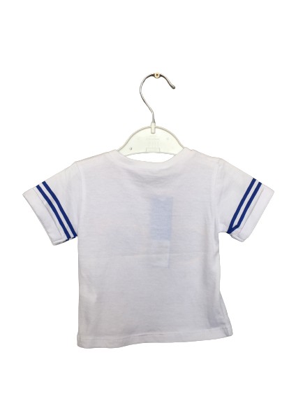 Gözlük Baskılı Beyaz T-Shirt