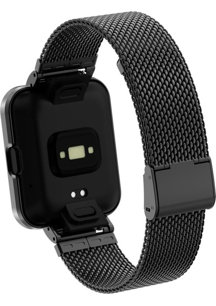 Redmi Watch 2 Lite Uyumlu Klipsli Hasır Metal Kordon & Kasa Koruma 2 In 1 Tel Örgü Kayış fırsatları