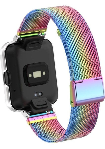 Redmi Watch 2 Lite Uyumlu Klipsli Hasır Metal Kordon & Kasa Koruma 2 In 1 Tel Örgü Kayış fırsatları