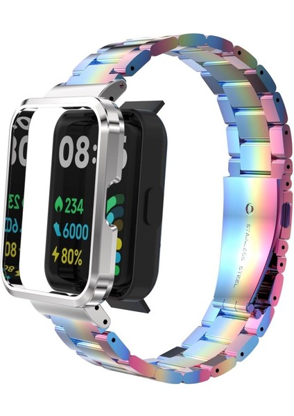 Redmi Watch 2 Lite Uyumlu Baklalı Model Metal Kordon & Kasa Koruma 2 In 1 Paslanmaz Çelik Kayış indirimleri