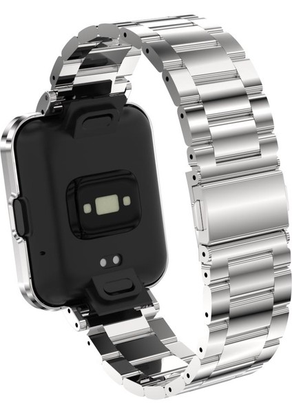Redmi Watch 2 Lite Uyumlu Baklalı Model Metal Kordon & Kasa Koruma 2 In 1 Paslanmaz Çelik Kayış fırsatları