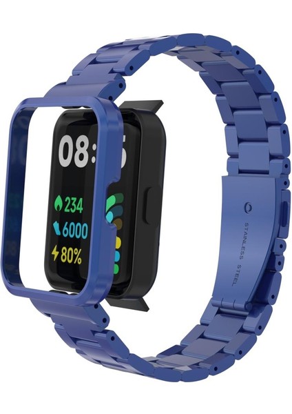 Redmi Watch 2 Lite Uyumlu Baklalı Model Metal Kordon & Kasa Koruma 2 In 1 Paslanmaz Çelik Kayış indirimleri