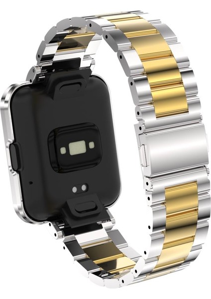 Redmi Watch 2 Lite Uyumlu Baklalı Model Metal Kordon & Kasa Koruma 2 In 1 Paslanmaz Çelik Kayış fırsatları