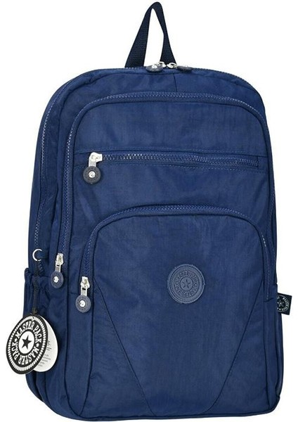 Dzc Kuzrnler Avm Lacivert Krinkil Okul Sirt Çantasi Dayanikli Çok Gözlü Günlük Spor Unisex fiyatları