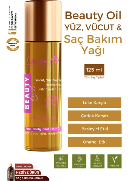 Leke ve Çatlak tı Bakım Yağı 100ML (Yüz-Vücut-Saç) Beauty Oil