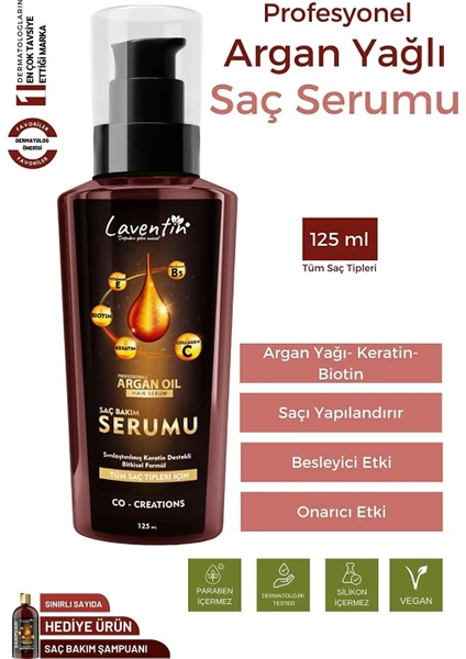 Saç Uzatıcı Keratin Biotin Collagen Argan Yağlı Saç Serumu 125ML