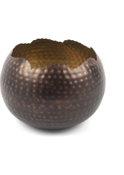 Bronz Gold Saksı 17X17X15CM