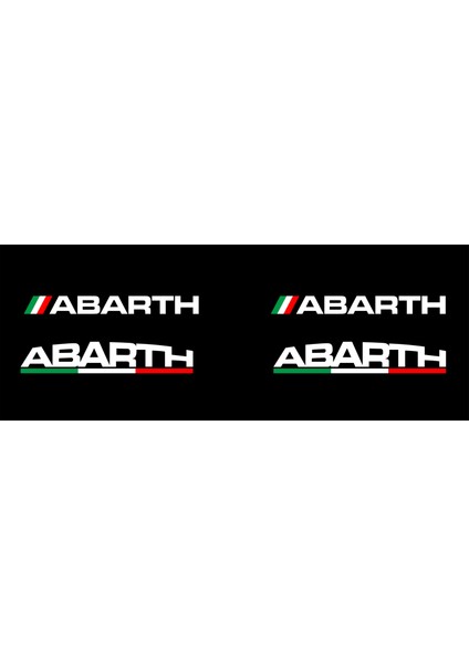 Abarth Sticker Seti Toplam 4 Adet