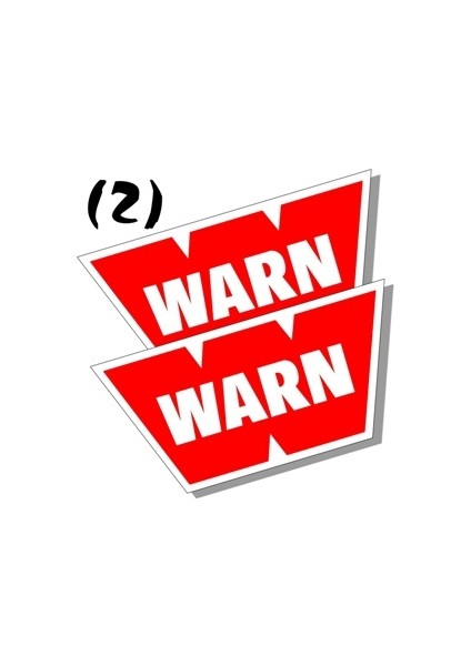 Warn Off Road 4X4 Sticker 2 Adet