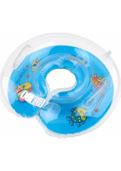 Bebek Boyun Simidi 3 Renkli Boyunluk 40 cm Havuz Simidi Pembe-Sarı-Mavi
