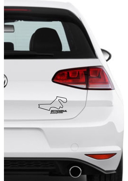 Orjinal Istanbul Park Pist Silüet Sticker Logo