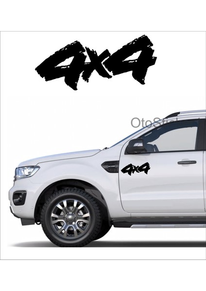 Off Road Araba Stickeri 4X4 Etiket 2 Adet 18X8Cm Araba Sticker