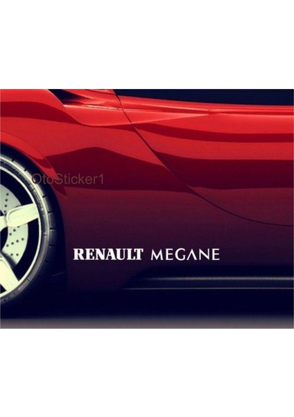 Renault Megane Yan Stickeri 35Cm 2 Adet Araba Etiketi