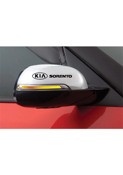 Kia Sorento Ayna Araba Stickeri Logo 2 Adet