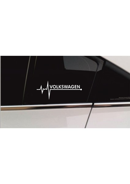 Vw Volkswagen Nabız Kalp Atışı Sticker 2 Adet