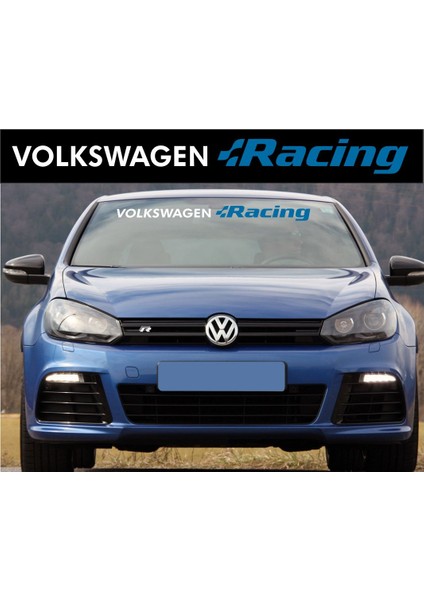 Volkswagen Racing Ön Cam Alınlık Stickeri 92X8Cm