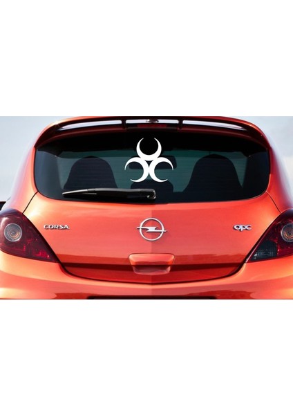 3 Hilal Iç Içe Ay Yıldız Araba Sticker