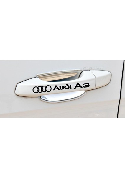Audi A3 Kapı Kolu Ve Jant Sticker Seti 8 Adet