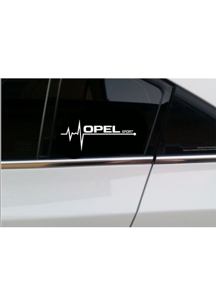 Opel Nabız Kalp Atışı Sticker 2 Adet V1