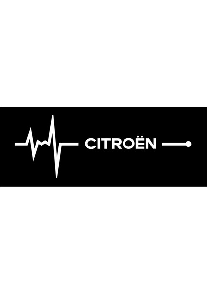 Citroen Nabız Kalp Atışı Sticker 2 Adet V1