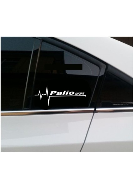 Fiat Palio Sport Nabız Kalp Atışı Sticker 2 Adet