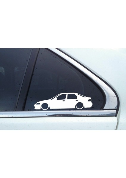 Honda Civic Eg Si Basık Kelebek Silüet Stickeri 2 Adet