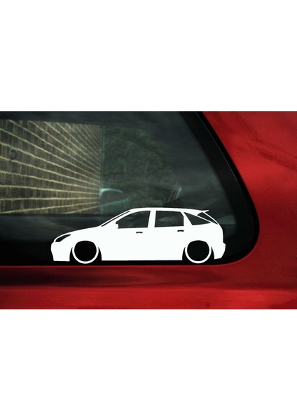 Ford Focus Hb Basık Kelebek Silüet Stickeri 2 Adet