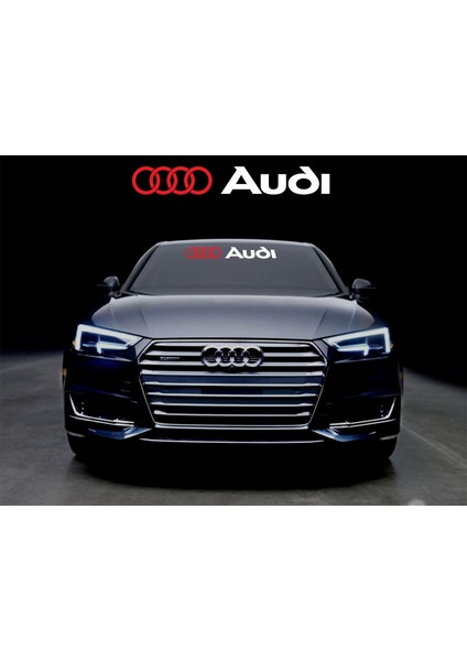 Audi Alınlık Ön Cam Sticker 60Cm Araba Stickeri