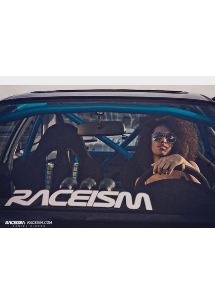 Raceism Ön Cam Yazısı Araba Stickeri 59Cm