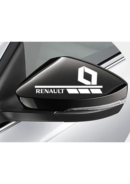 Renault Sport Ayna Araba Stickeri Logo 2 Adet Set