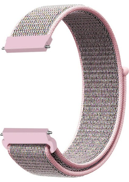 Amazfit Gts 2 Mini İçin Uyumlu Spor Dokuma Kordon Kum Pembe