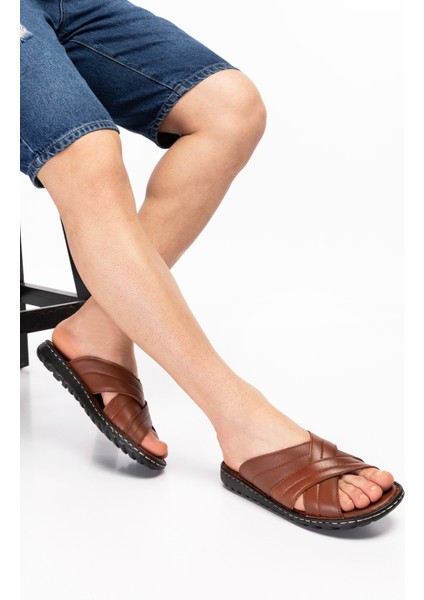 Erkek Taba Hakiki Deri Comfort Taban Terlik