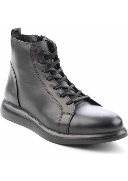 Siyah Leather Erkek Bot & Bootie E02549681303