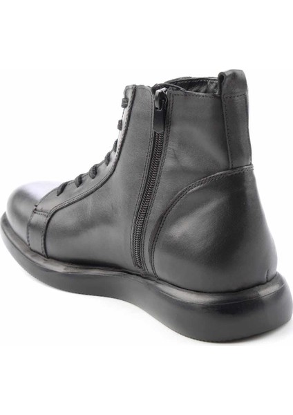 Siyah Leather Erkek Bot & Bootie E02549681303
