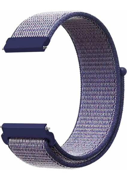 Huawei Watch Gt 2 42 Mm İçin Uyumlu Spor Dokuma Kordon Gece Mavisi