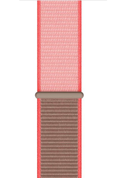 Amazfit Gts 2 Mini İçin Uyumlu Spor Dokuma Kordon Neon Pembe