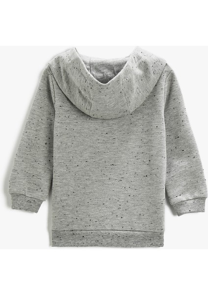 Baskılı Kapüşonlu Sweatshirt fiyatları