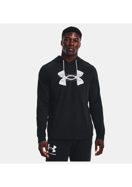 Under Armour Erkek UA Rival Terry Logo Kapüşonlu Üst 1373382-001