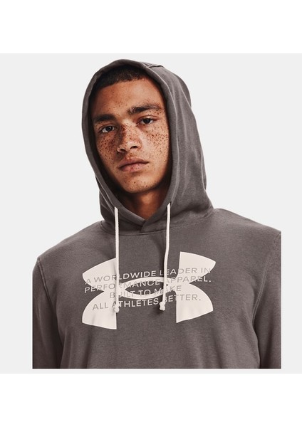 Under Armour Erkek UA Rival Terry Logo Kapüşonlu Üst 1373382-176