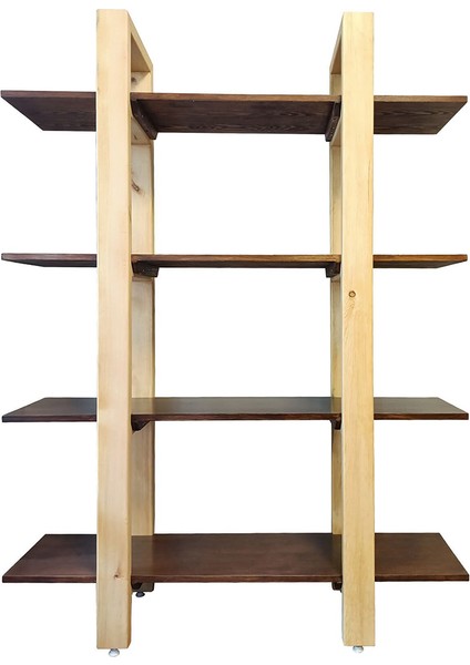 Kitaplık Masif Ahşap Çalışma Odası & Işyeri Kitaplık Dolap Dekoratif Raf A-162 indirimleri