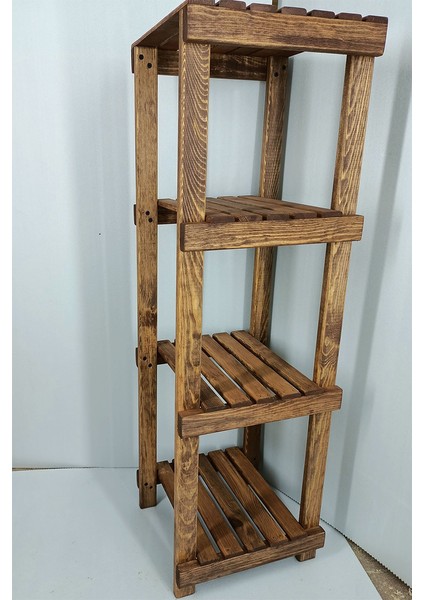 Ahşap Banyo Düzenleyici 4 Raflı I Organizer Havluluk fırsatları