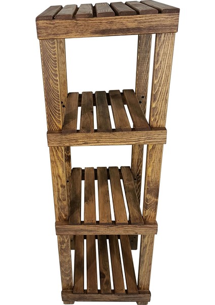 Ahşap Banyo Düzenleyici 4 Raflı I Organizer Havluluk indirimleri