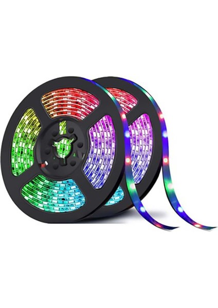 Şerit LED 12V Tek Çip Iç Mekan Rgb 5mt