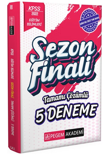 2022 KPSS Eğitim Bilimleri Sezon Finali Tamamı Çözümlü 5 Deneme
