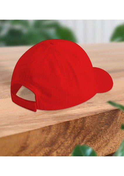Kids Smile Tasarımlı Cotton Çocuk Şapkası-Kırmızı-2 fiyatları