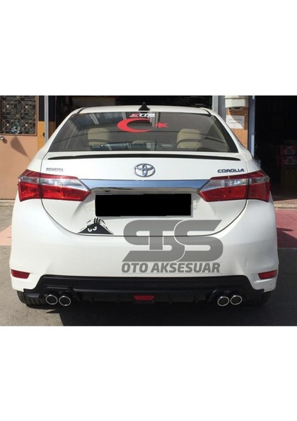 Toyota Corolla 2013-2018 Sedan Bagaj Üstü Spoiler Piano Black