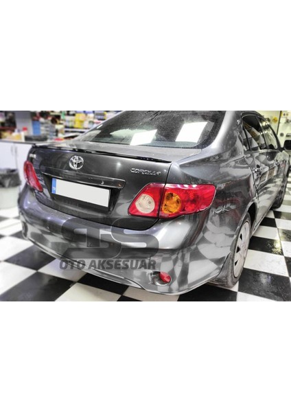 Toyota Corolla 2007 - 2011 Bagaj Üstü Slim Spoiler Parlak Siyah fırsatları