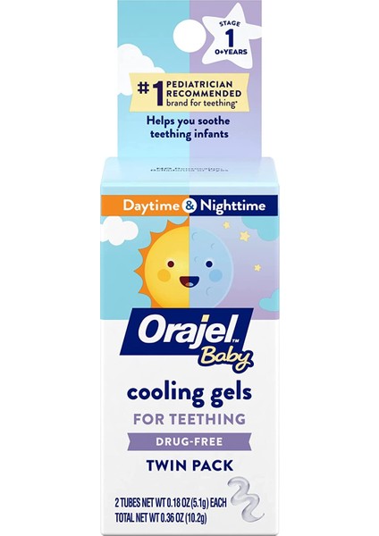 Baby Daytime And Nighttime Non-Medicated Cooling Gels For Teething